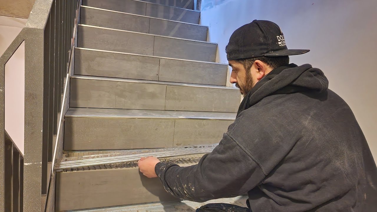 Gösterişli Merdiven Seramik Nasıl Yapılır ? Seramik Kaplaması Nasıl Yapılır? #how #howto #tile
