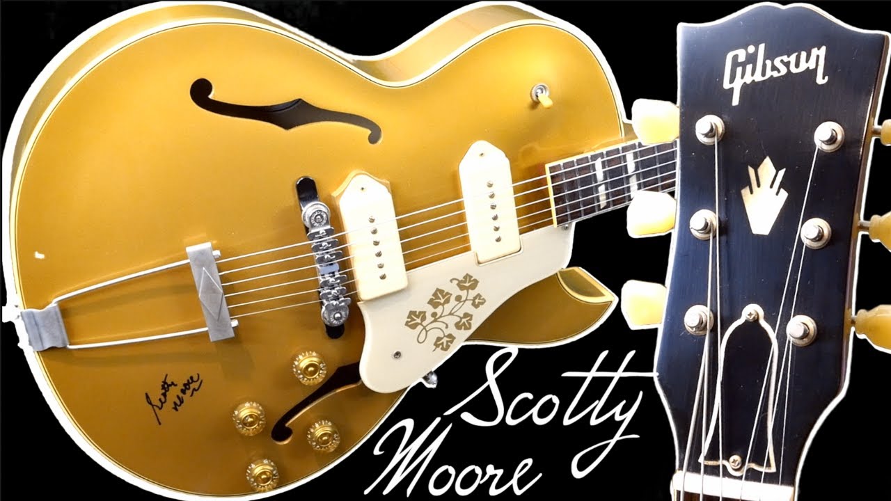 Great Scott, I Got It! | 2013 Gibson Memphis Hand Signed Scotty Moore Signature ES-295 1 of 81 Gold