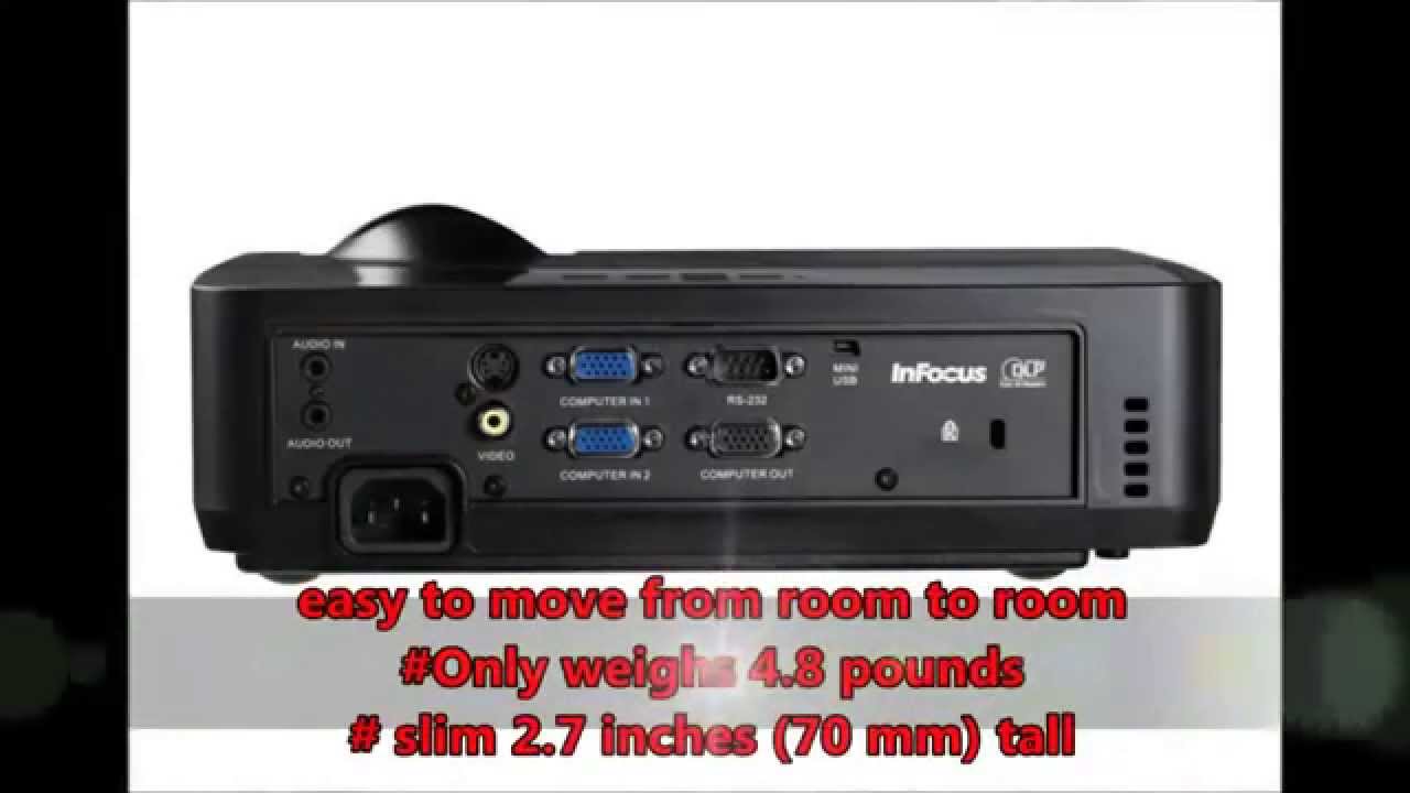 InFocus IN112 Portable DLP Projector | Watch Ultra Short Throw Projector Review
