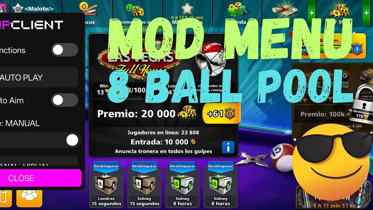 MOD MENU 8 BALL POOL | DRIP CLIENT
