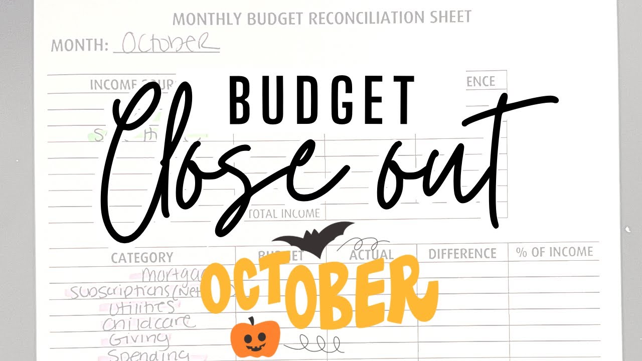 Closing Out My October 2023 Budget, How we spent $7,000 as a family of 5 in October