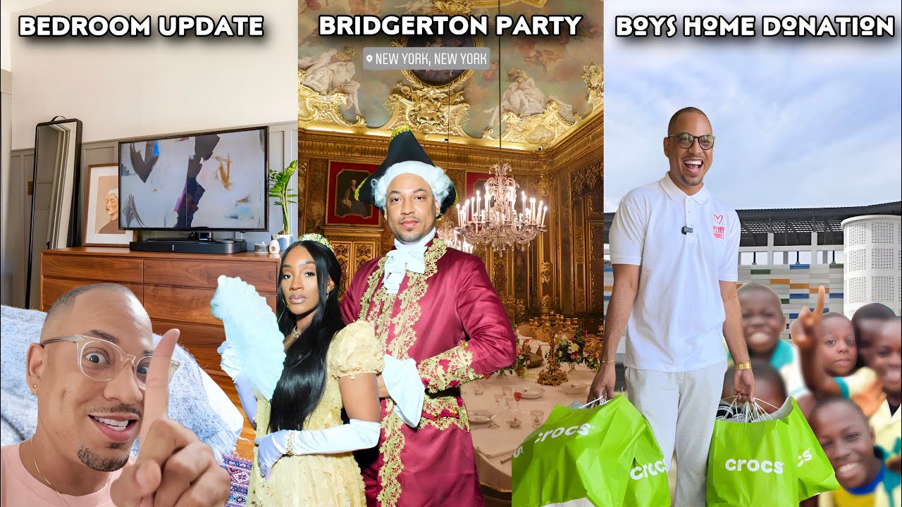 BRIDGERTON PARTY IN NEW YORK + DONATING SHOES TO BOYS HOME + BEDROOM UPDATE | QUITE PERRY