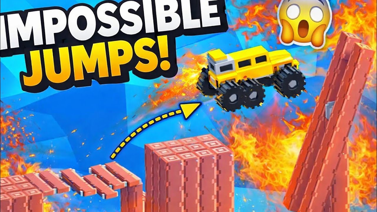 IMPOSSIBLE Monster Truck Jumps! 🔥 Can I Survive This Crazy Level? 😱