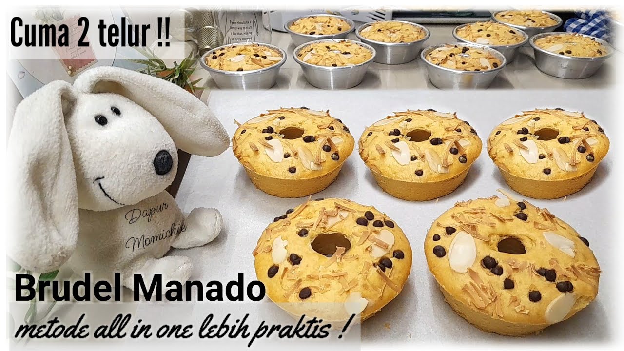 RESEP BRUDEL MANADO 2 TELUR METODE ALL IN ONE | BRUDEL / BLUDER CAKE KHAS MANADO LEMBUT ANTI GAGAL