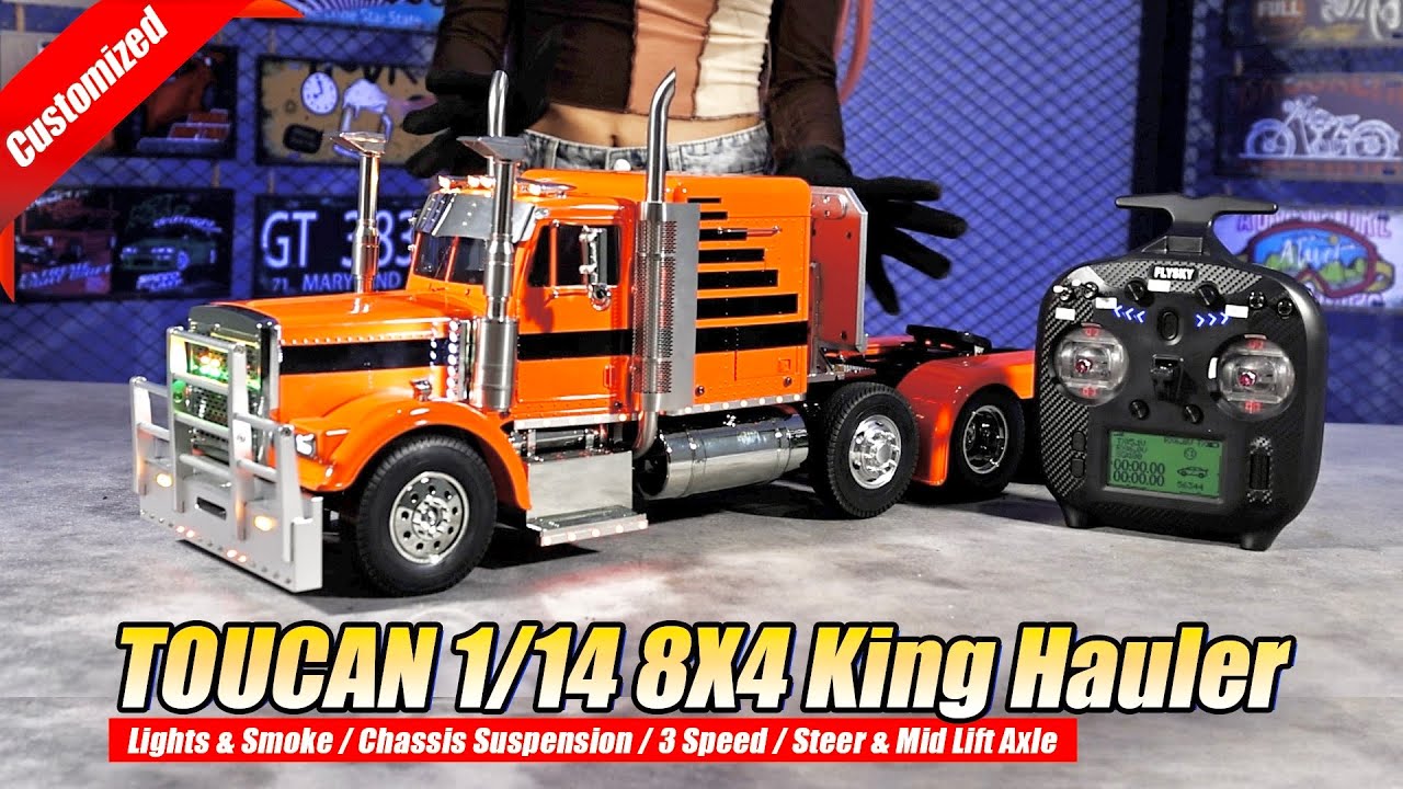 Обзор модернизированной модели TAUCAN Custom TAMIYA 56344 8X4 Grand Hauler 1/14 RC Tractor Truck ...
