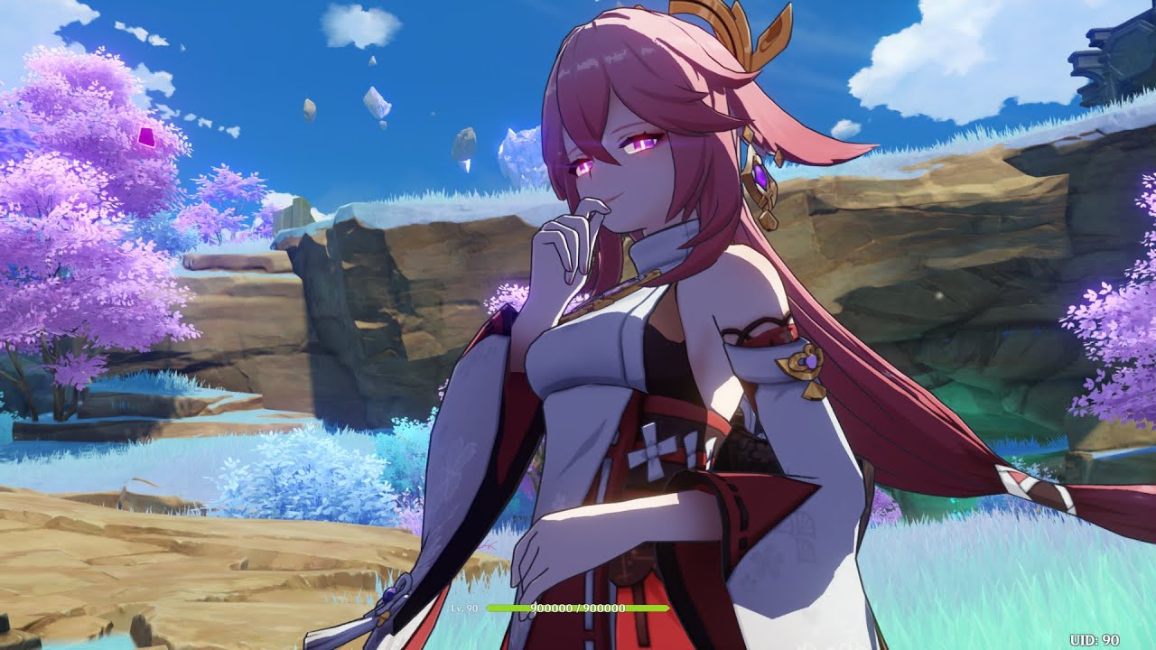 Yae Miko C0 Lvl 90 Talent 6-6-6 | Damage Showcase