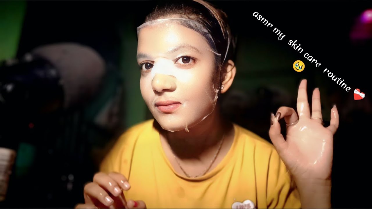ASMR \ MY Bedtime  skincare routine !😴❤️‍🩹