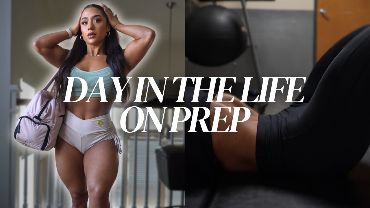 day in the life | cutting for a bodybuilding competition + carb cycling update