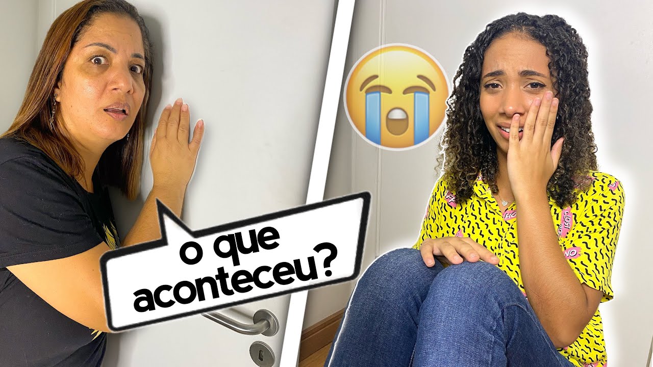 FINGI ESTAR TRANCADA CHORANDO PARA VER A REAÇÃO DA MINHA MÃE!!
