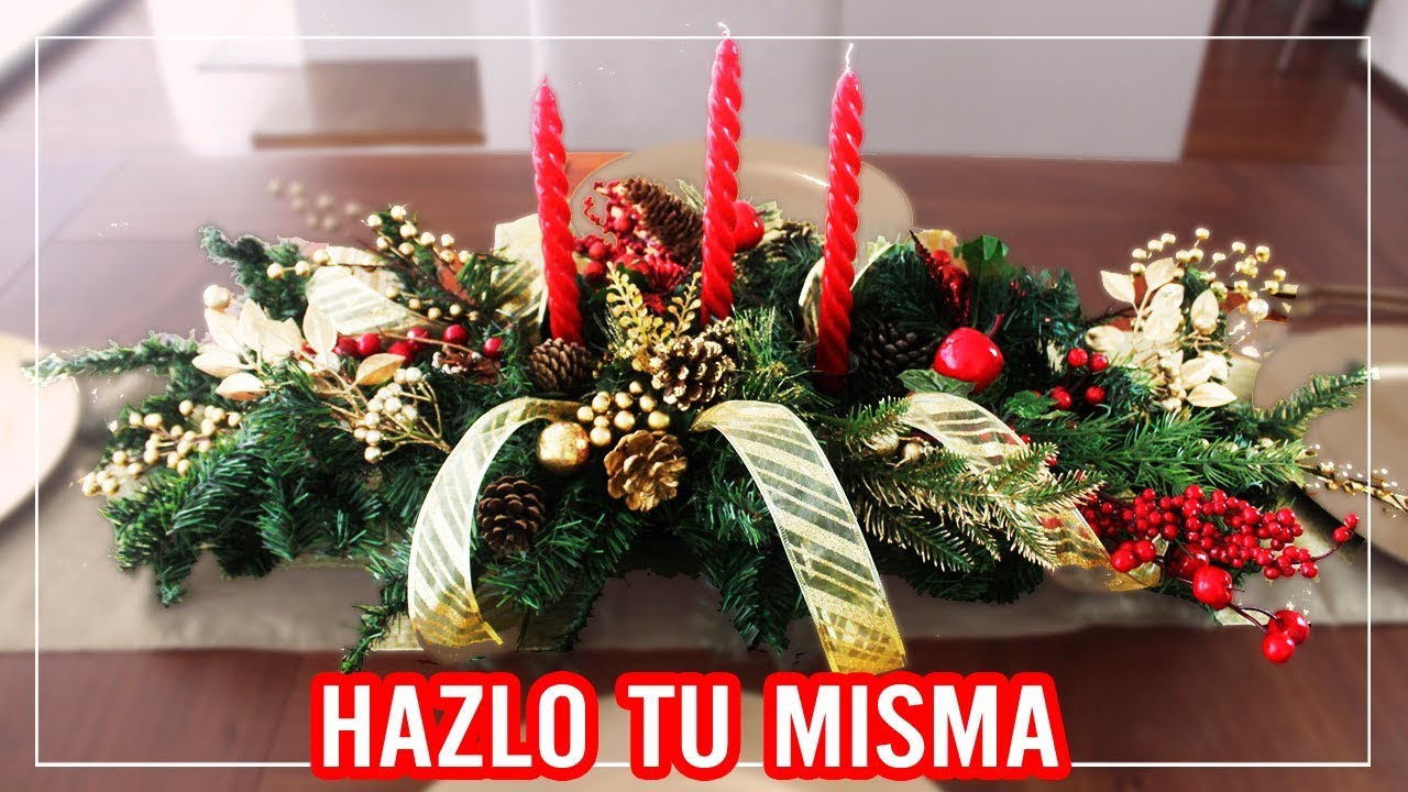 CENTRO DE MESA NAVIDEÑO FACIL Y ECONOMICO HAZLO TU MISMA l Kariniwiii