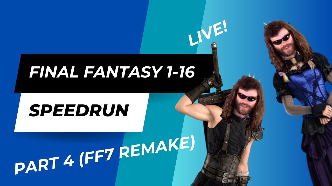 FF1-16 Speedrun !ff1-16 - Day 4 (FF7 Remake Today!)