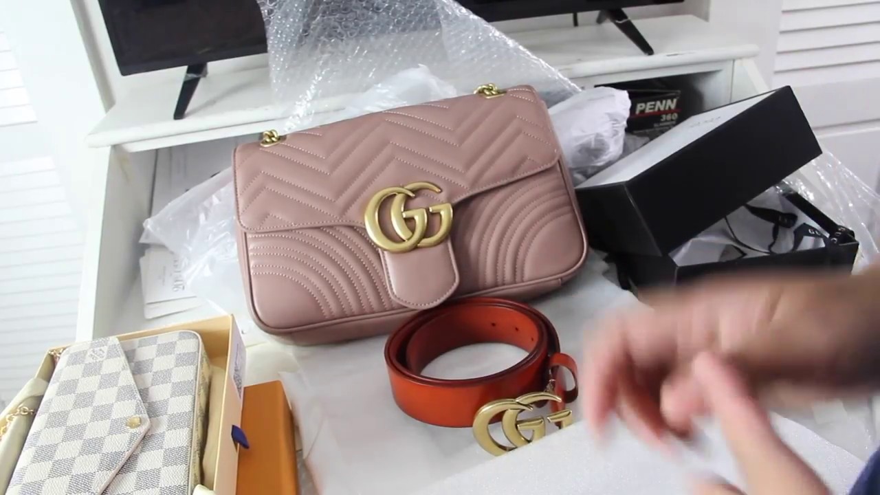 Louis Vuitton and Gucci Marmont (REP Joy)