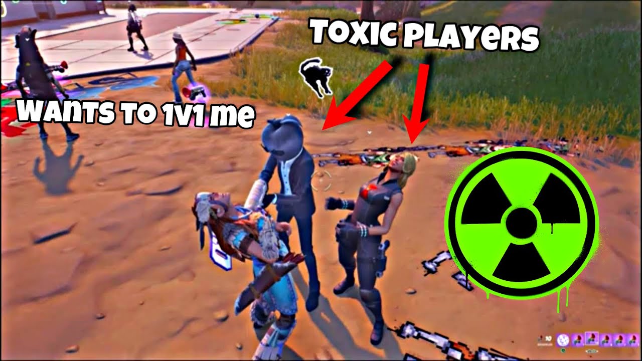 I Made Two Toxic Players Leave In Party Royale *They Wanted To 1v1 Me*