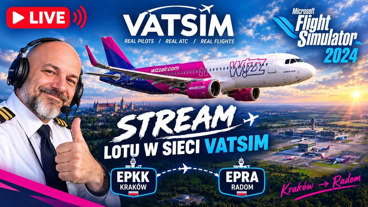EPKK-EPRA (Krak&oacute;w - Radom) / FenixA320 / VATSIM