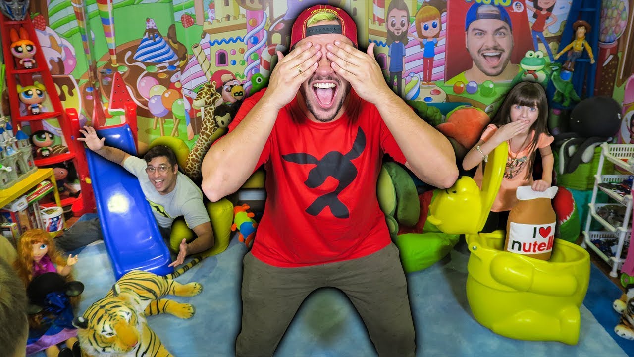 BRINCANDO DE PIQUE ESCONDE NO QUARTO DE BRINQUEDO !!! (ESCONDE-ESCONDE OBJETOS)