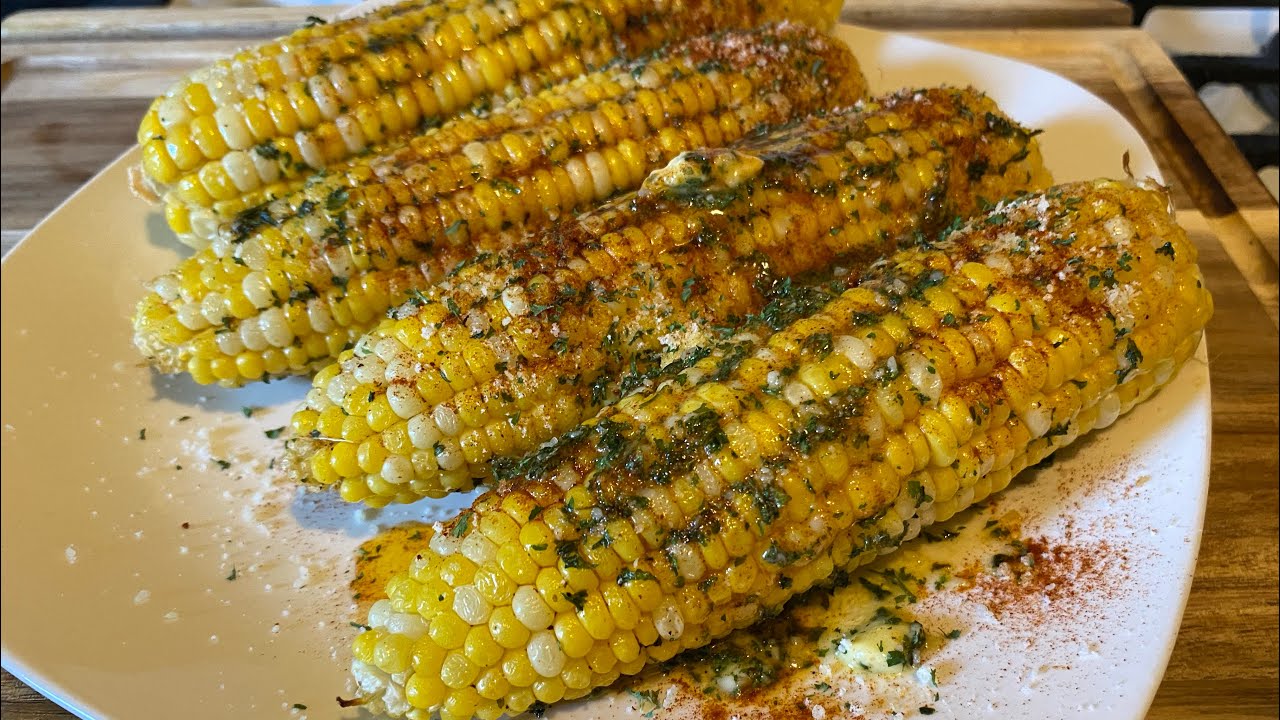 Oven Roasted Baked Corn On The Cob