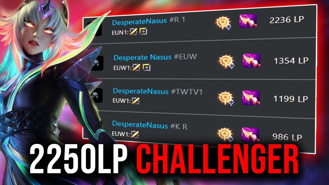 2250 LP AVEC KAYLE... ET 3 COMPTES EN CHALLENGER ?! (Rank 1 Kayle World)