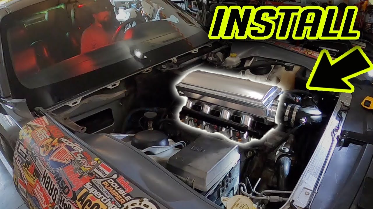 Установка впускного коллектора HOLLEY GEN III HEMI SNIPER RACE