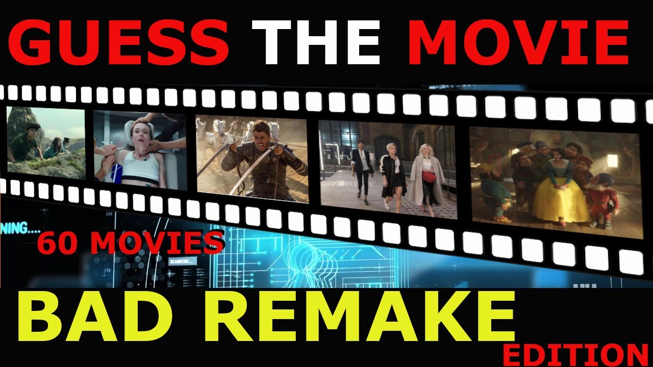 MOVIE QUIZ BAD REMAKE EDITION / Guess in 1 frame (60 Movies)