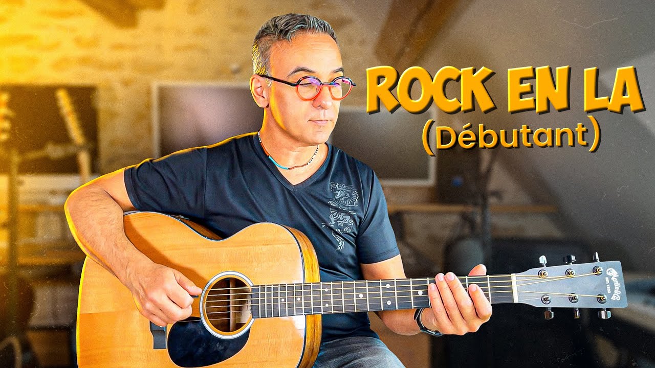 Un Rock en La facile pour débuter la guitare