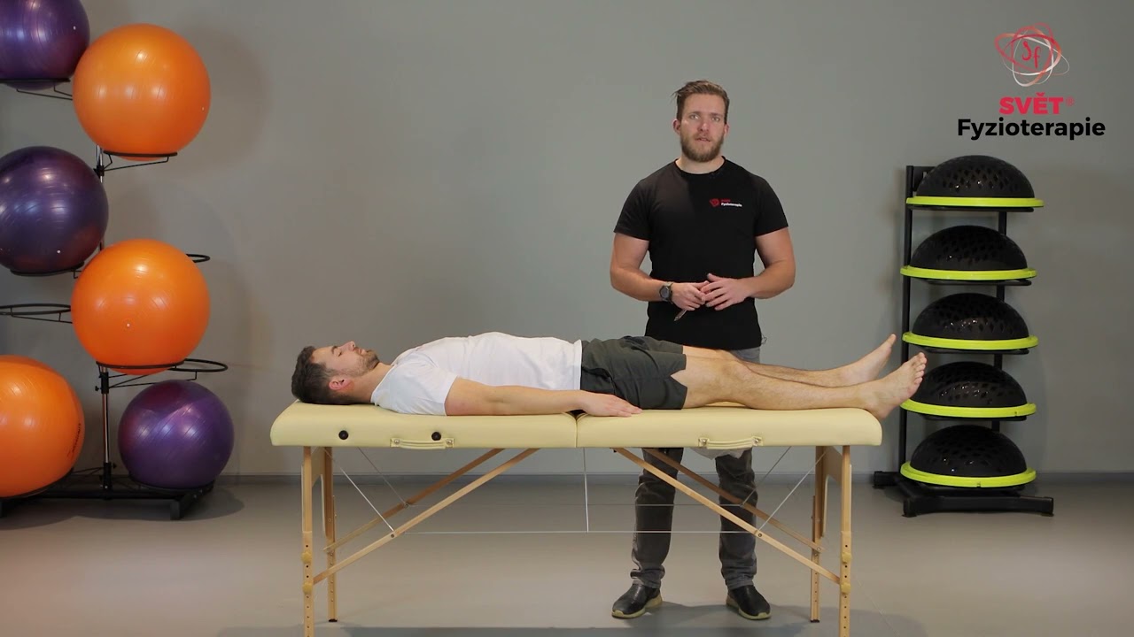 Vyšetření reflexů dolní končetiny a břišních reflexů