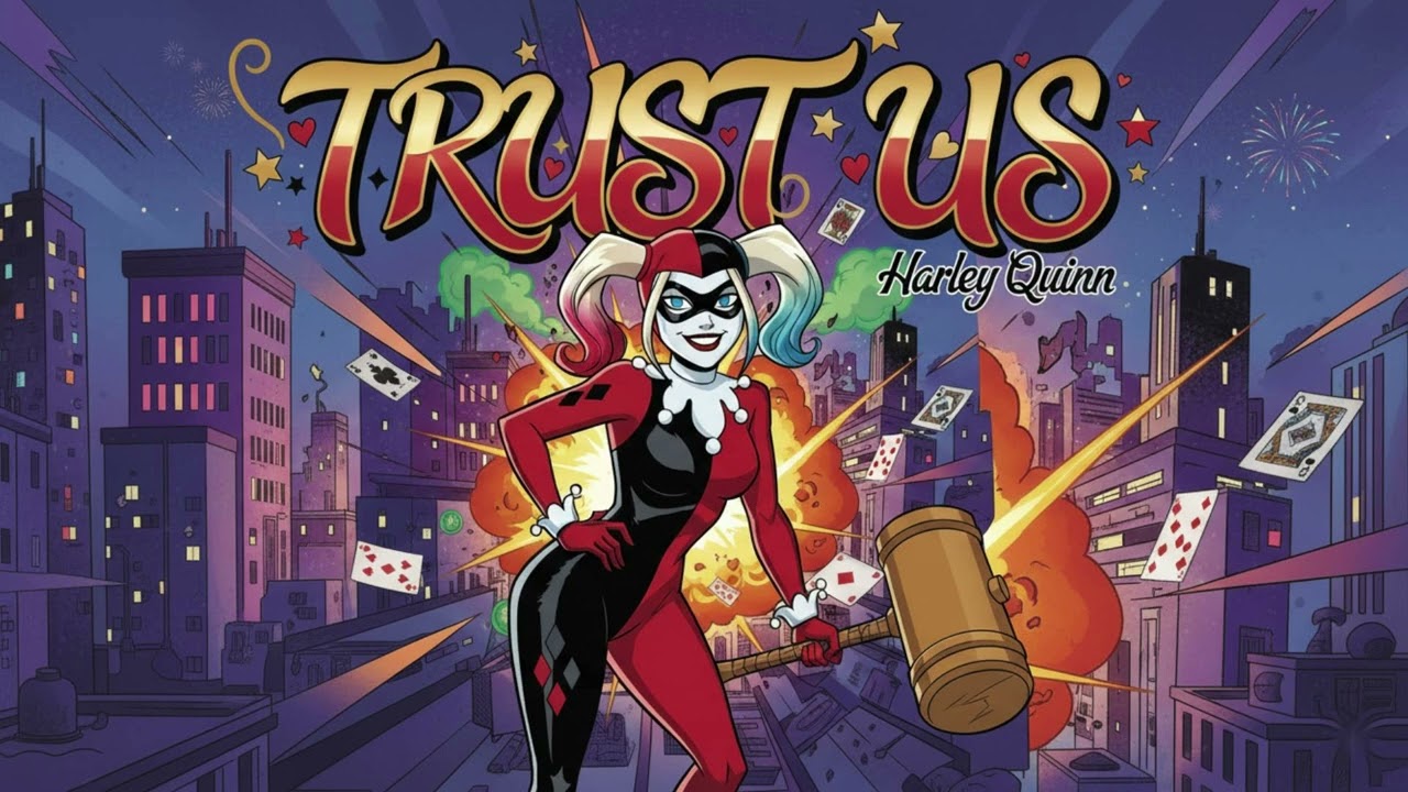 Trust Us – Harley Quinn | Hazbin Hotel A.I. Concept Cover