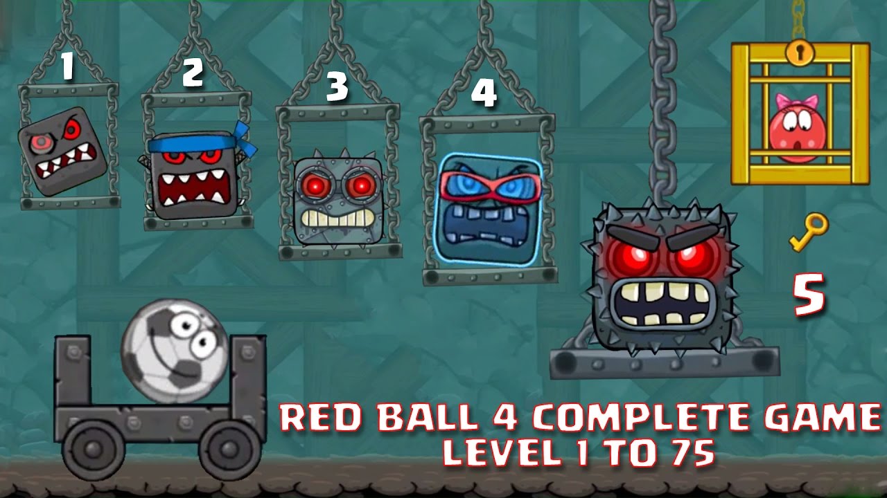 RED BALL 4 - COMPLETE GAME 