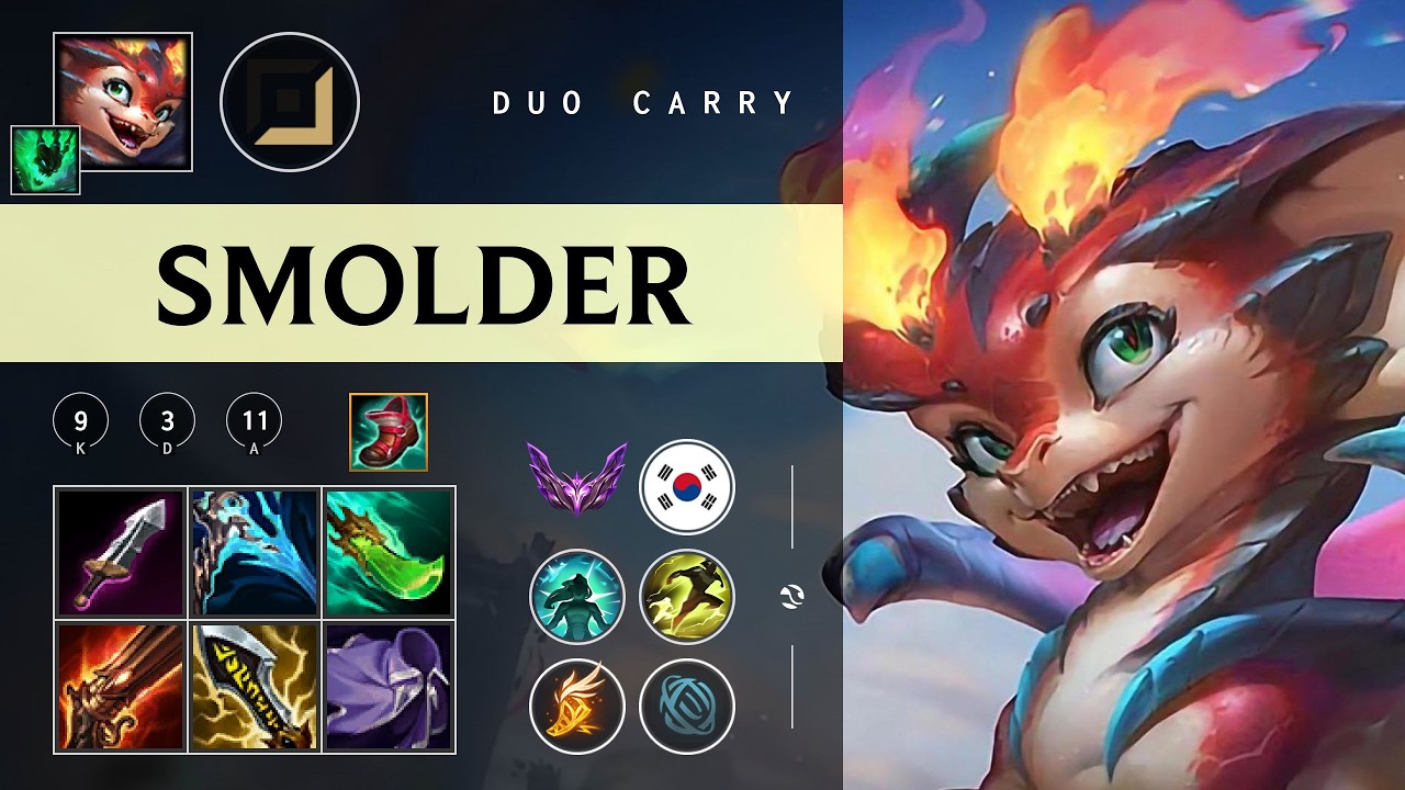 Smolder ADC vs Ashe - KR Master Patch 26.05