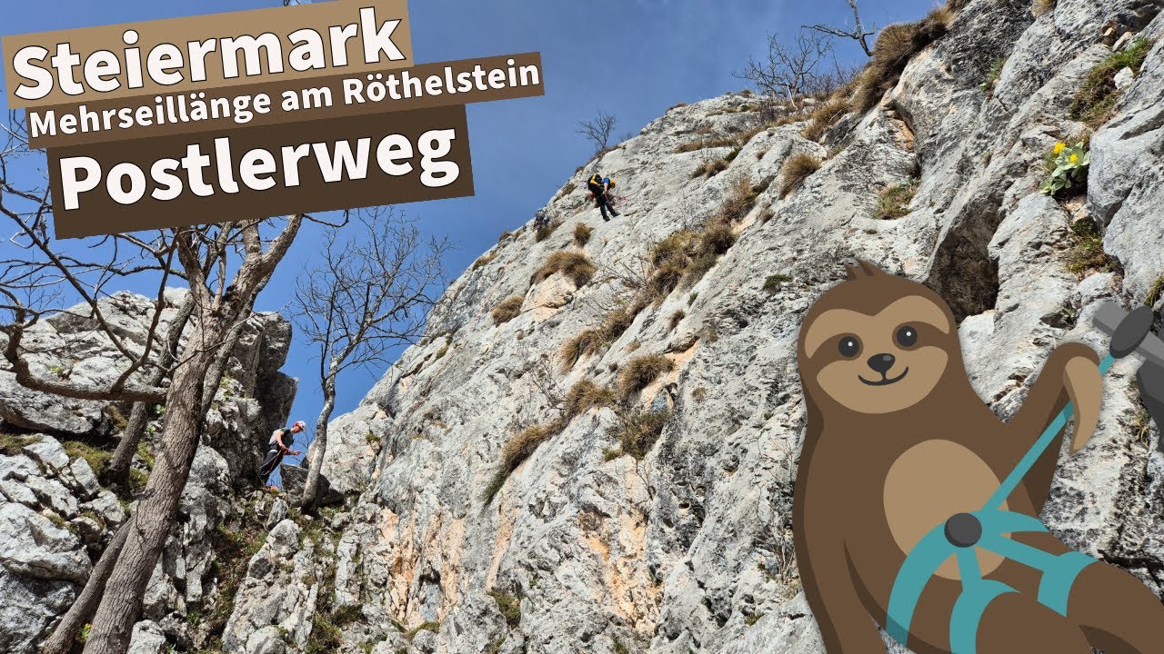 Mehrseillänge im Grazer Bergland - Postlerweg bis V- am Röthelstein | Steiermark