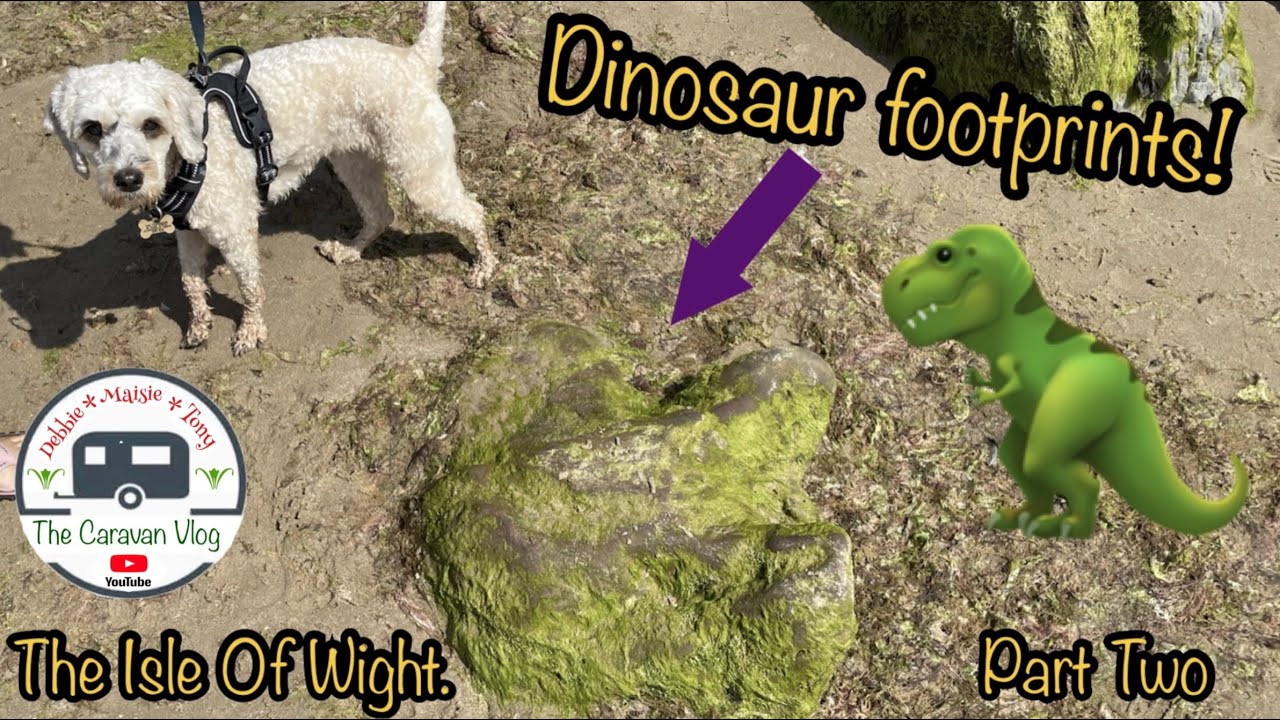 Isle of Wight 2. Fort Victoria, Cowes, Compton Bay, dinosaur footprints & Ventnor. The Caravan Vlog.