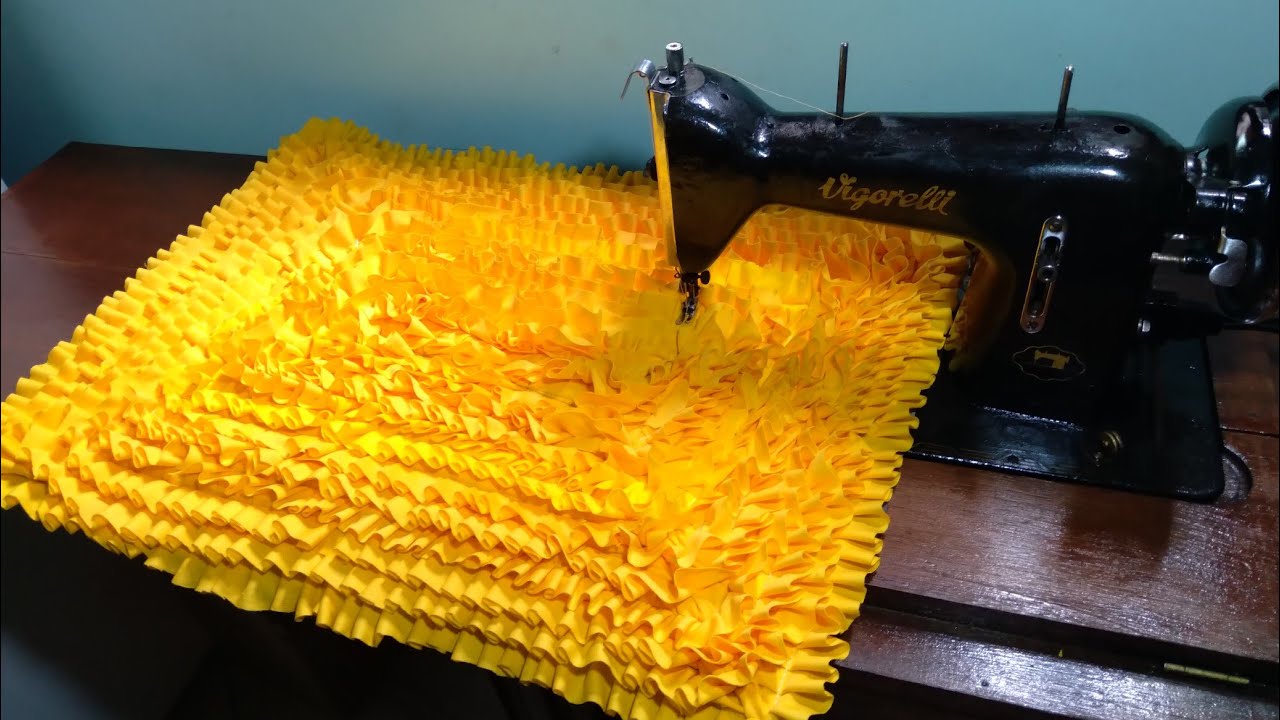 FAZENDO TAPETE FRUFRU NA MÁQUINA DOMÉSTICA