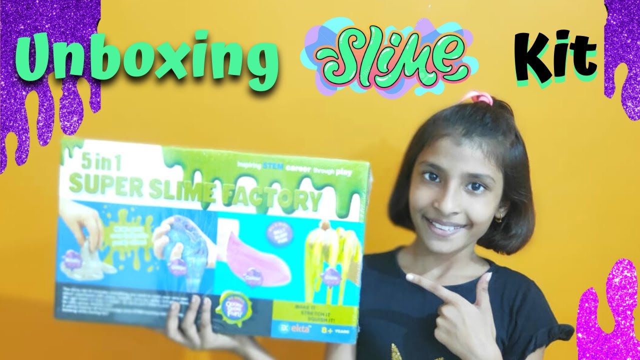 Unboxing Of The Best Slime Kit | 5 In One Super Slime Factory | Shanvi All Star