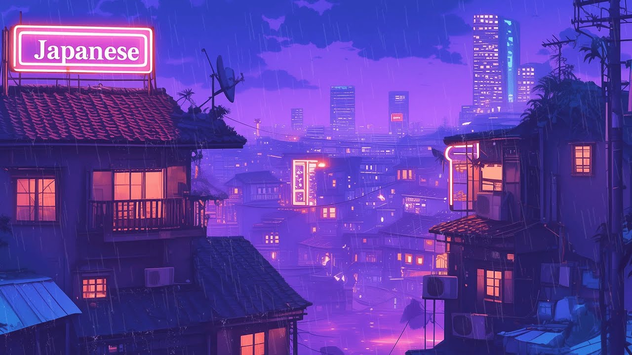 Quiet Rain in Old Tokyo 🌧️ Cozy Lofi Hip Hop for Late Nights | Live Stream by The Japanese Town
