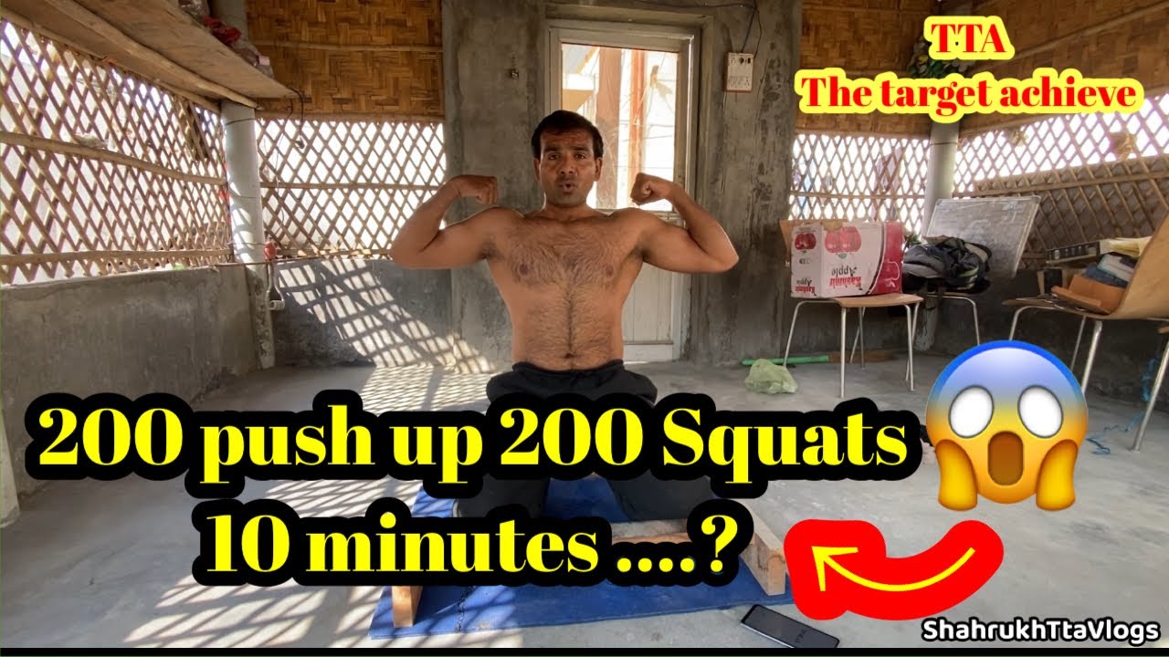 200 push-up 200 Squats-10 minute Ep-40😳TTA🔥@Shahrukhttavlogs  