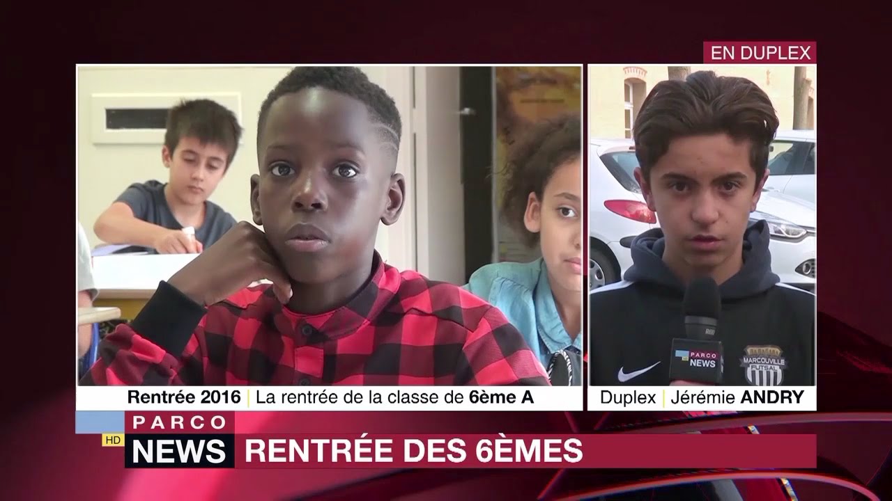 La dernière rentrée des 6èmes au Collège du Parc aux Charrettes