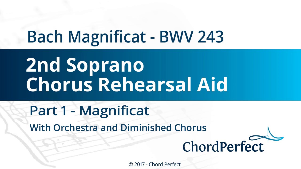 Bach's Magnificat Part 1 - Magnificat - 2nd Soprano Chorus Rehearsal Aid