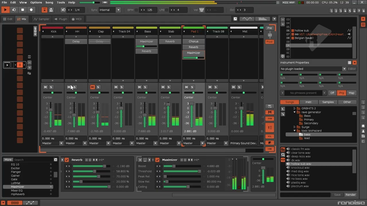 Renoise Practice Session 1/17/26