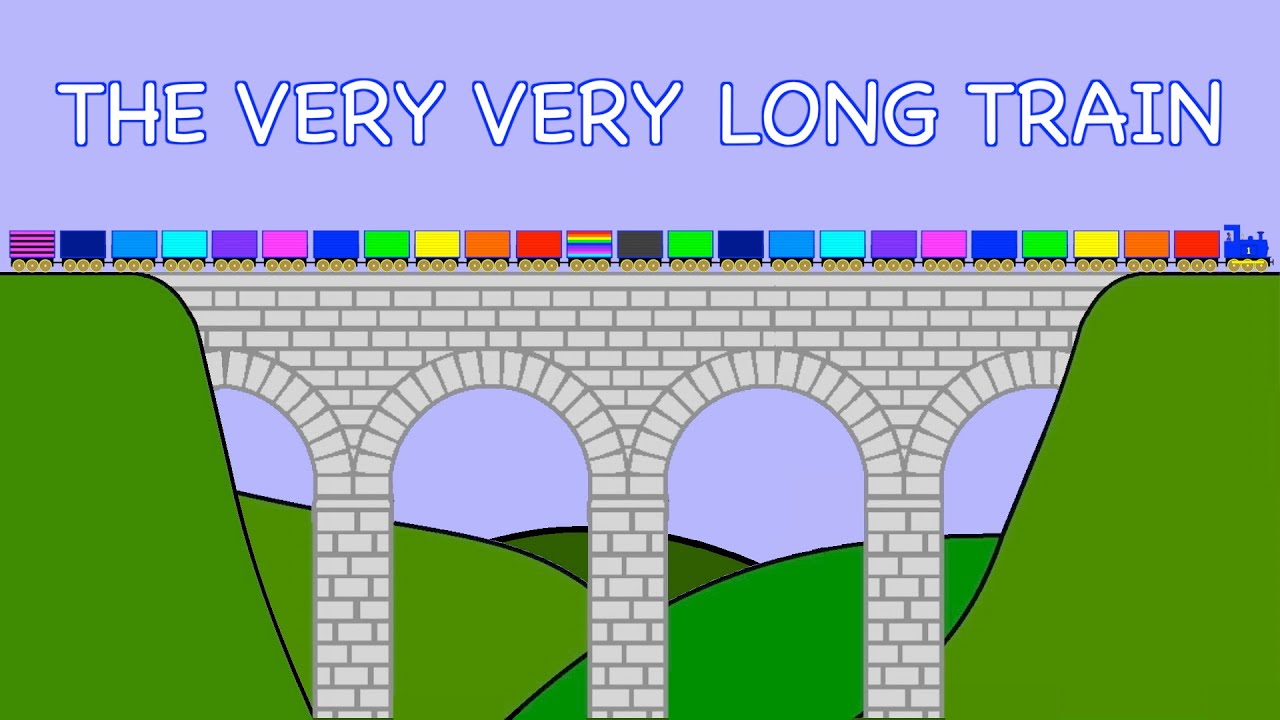 The Very Very Very Very Long Train | TRAIN SONG | @rainbowrabbitsongs | 
