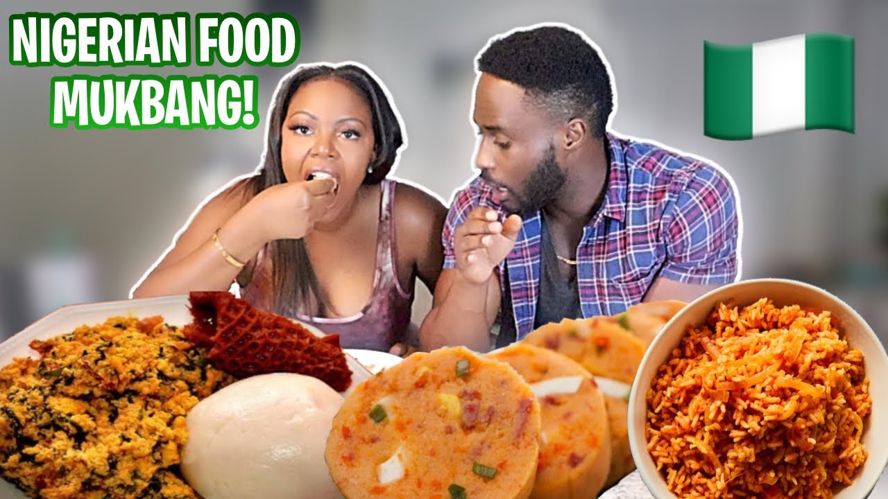 HAITIANS TRY AFRICAN FOOD FOR THE FIRST TIME | NIGERIAN FOOD MUKBANG | brent and mir