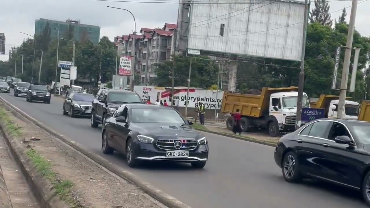 President William Ruto motorcade