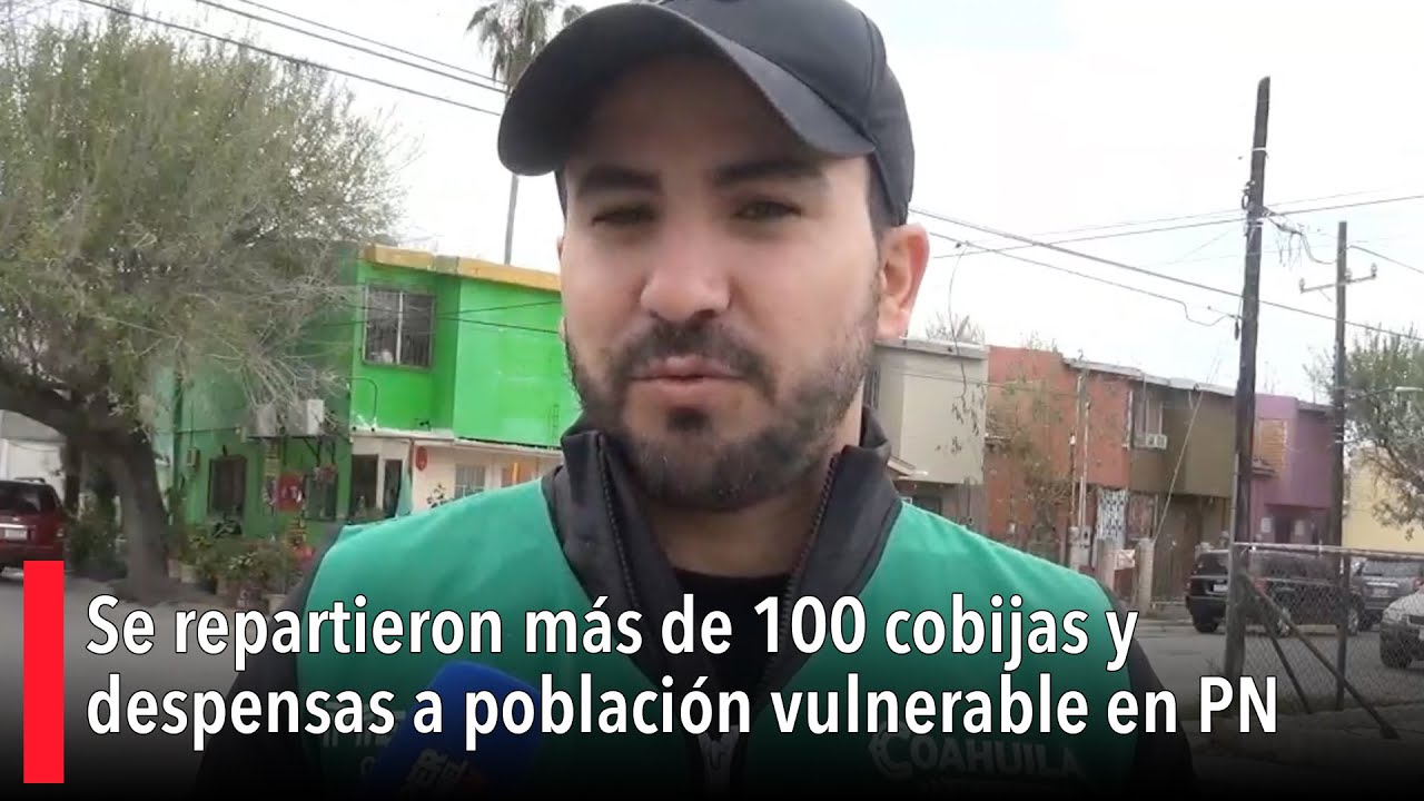 Se repartieron más de 100 cobijas y despensas a población vulnerable en PN