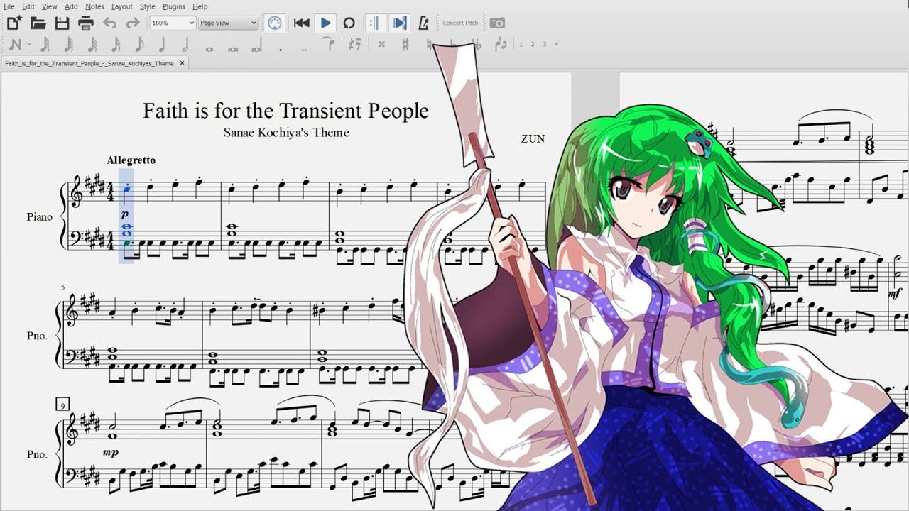 Faith is for the Transient People - Sanae Kochiya's Theme ~ Violin Cover