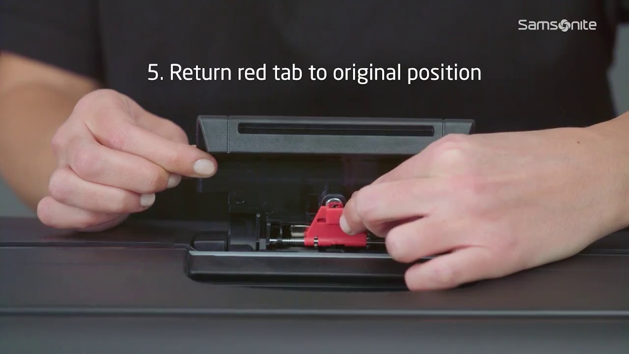 Samsonite S'Cure   How to set the TSA lock code