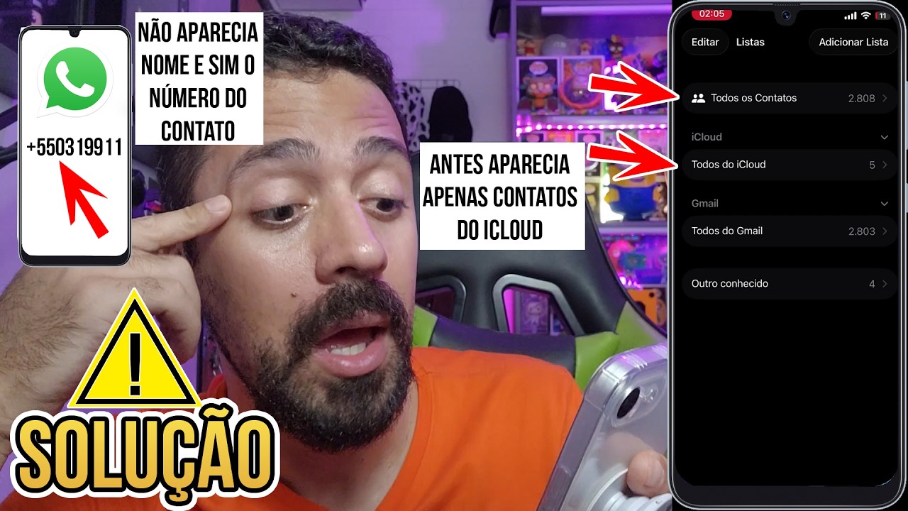 SOLUÇÃO: NÃO APARECE MEUS CONTATOS / CONTATO WHATSAPP NÃO APARECE NOME QUE ESTAVA SALVO ANTES