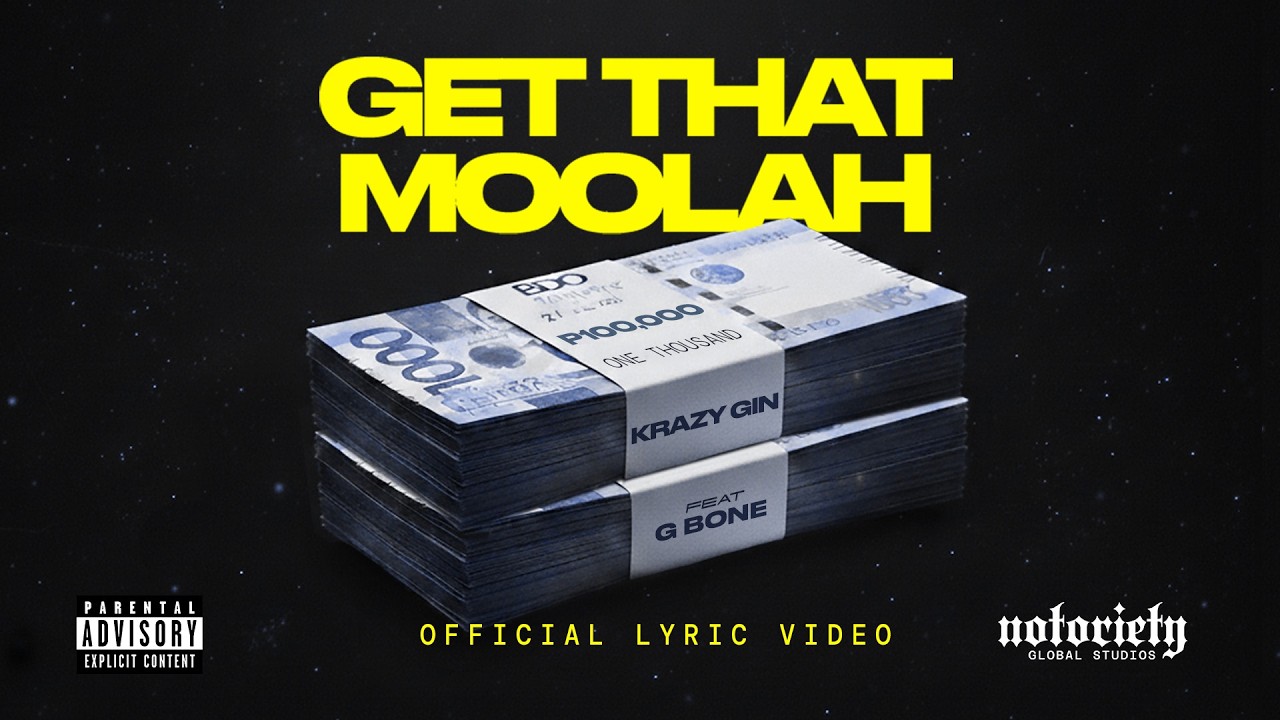 KRAZY GIN ft. G BONE - GET THAT MOOLAH (Official Lyric Video)