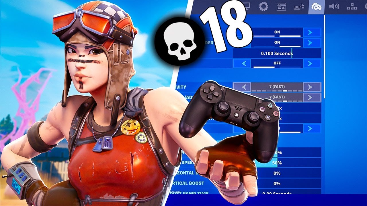 THE BEST Controller Fortnite Settings/Sensitivity! Xbox/PS4 Fortnite Season 5 Settings