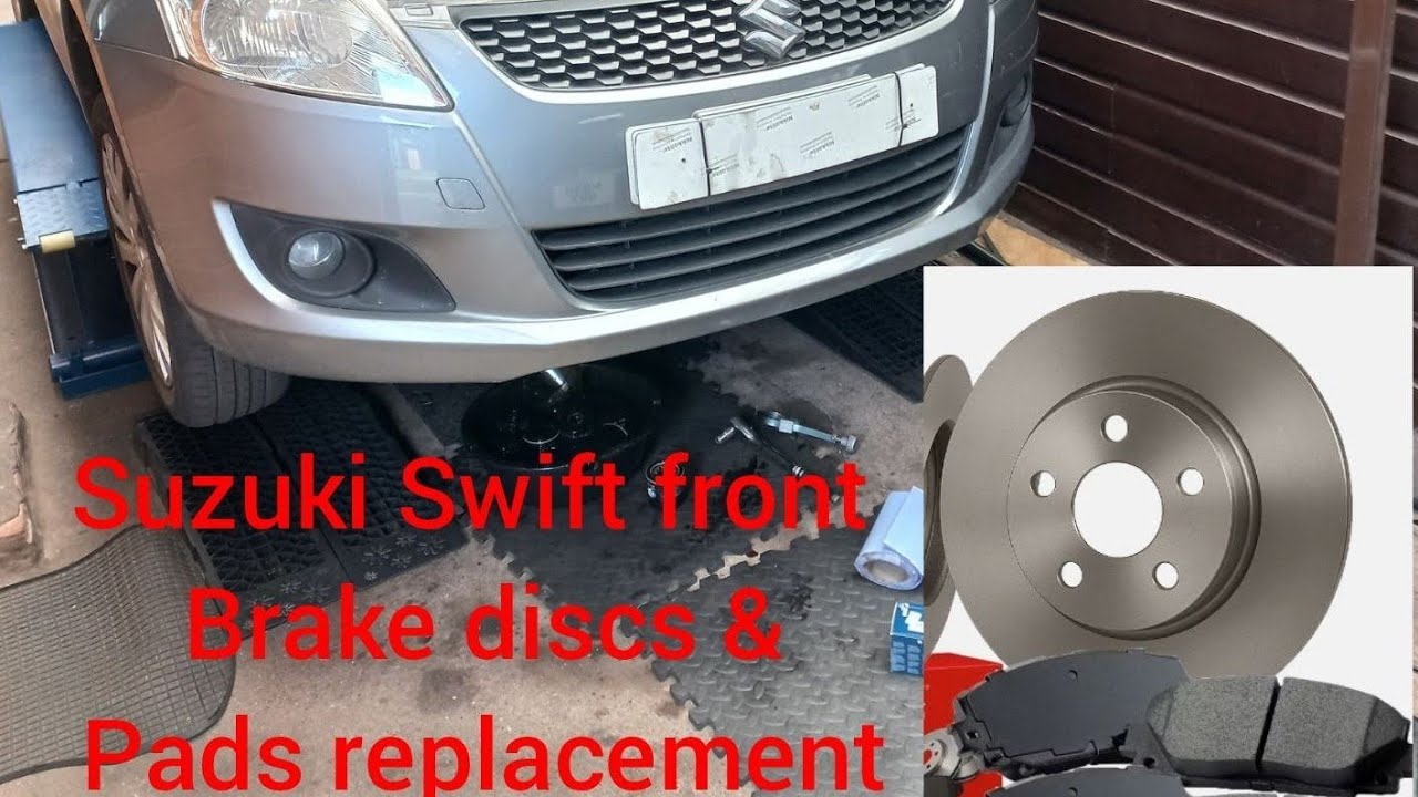 Suzuki swift front brake discs and pads replacement