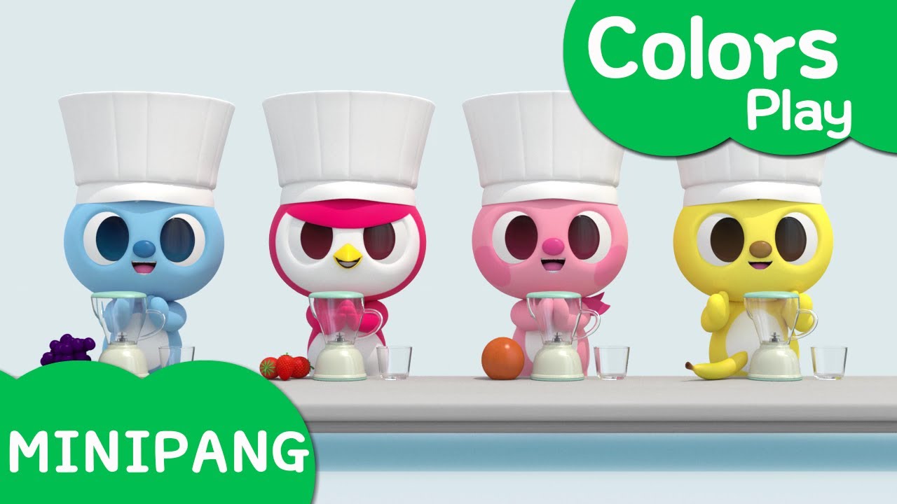 Learn colors with Miniforce | Making Fruit juice | Color play | Mini-Pang TV 3D Play