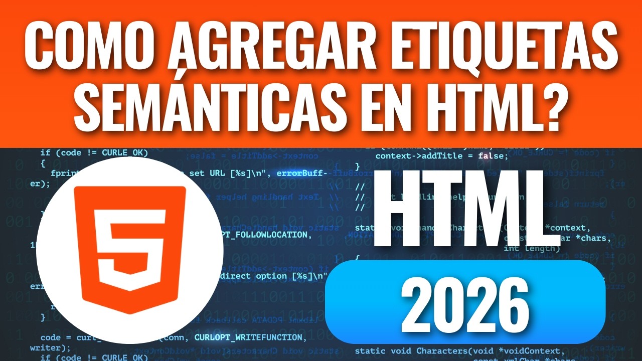 Como agregar Etiquetas semánticas en HTML? en menos de 10 minutos