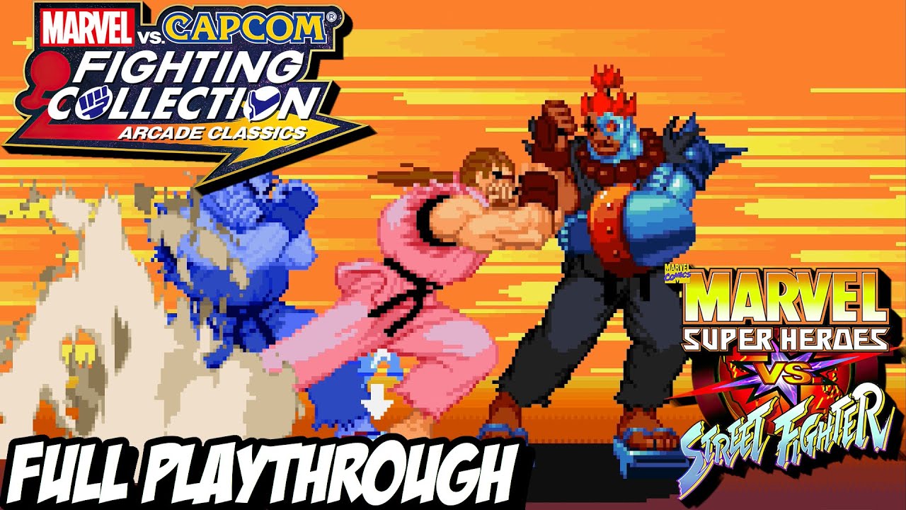 MARVEL vs CAPCOM Fighting Collection "MARVEL SUPER HEROES VS STREET FIGHTER - CAPTAIN AMERICA/DAN"
